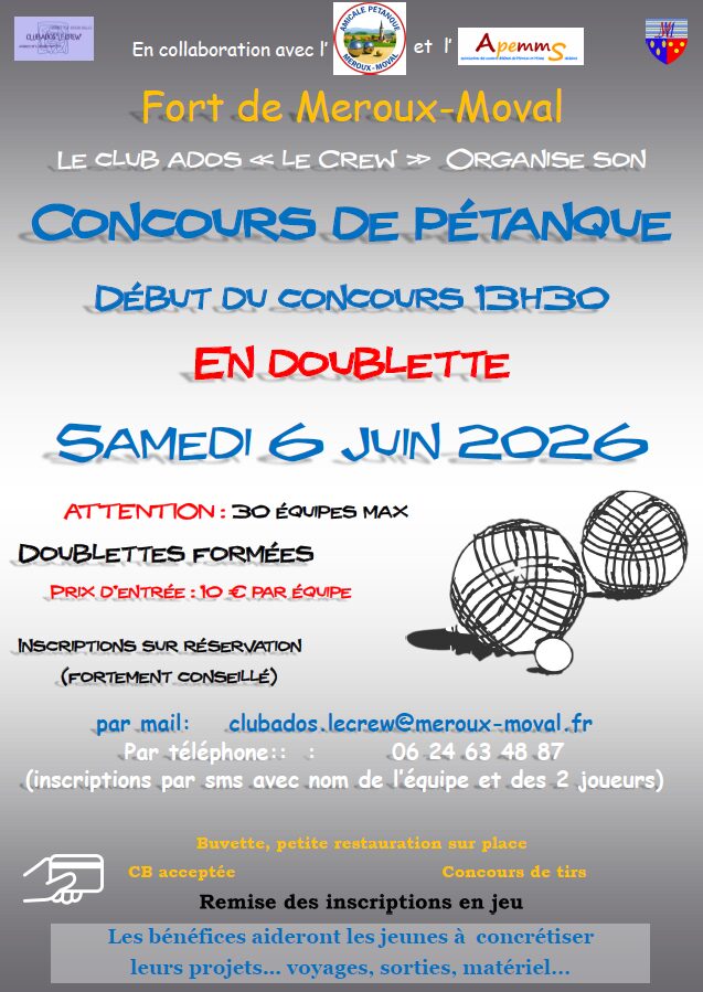 CONCOURS DE PETANQUE